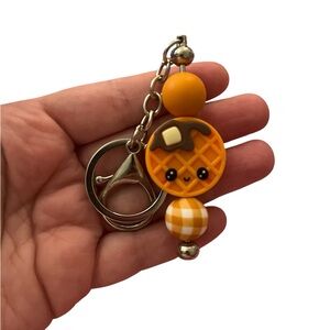Cute Waffle Keychain